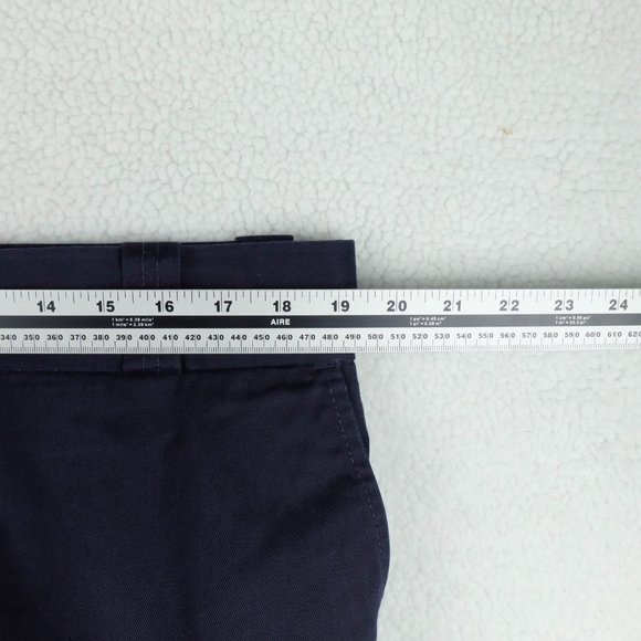 Vintage Cargo Pants Mens 38x30 Navy Blue Heavyweight Canvas Workwear Outdoor 80s - Picture 7 of 12